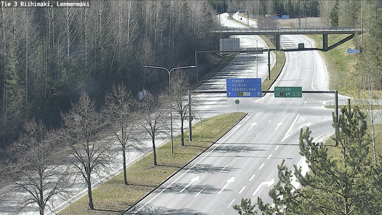 Weather Camera Image Road 3 Riihimäki, Lemmenmäki, Riihimäki, Kanta-Häme
