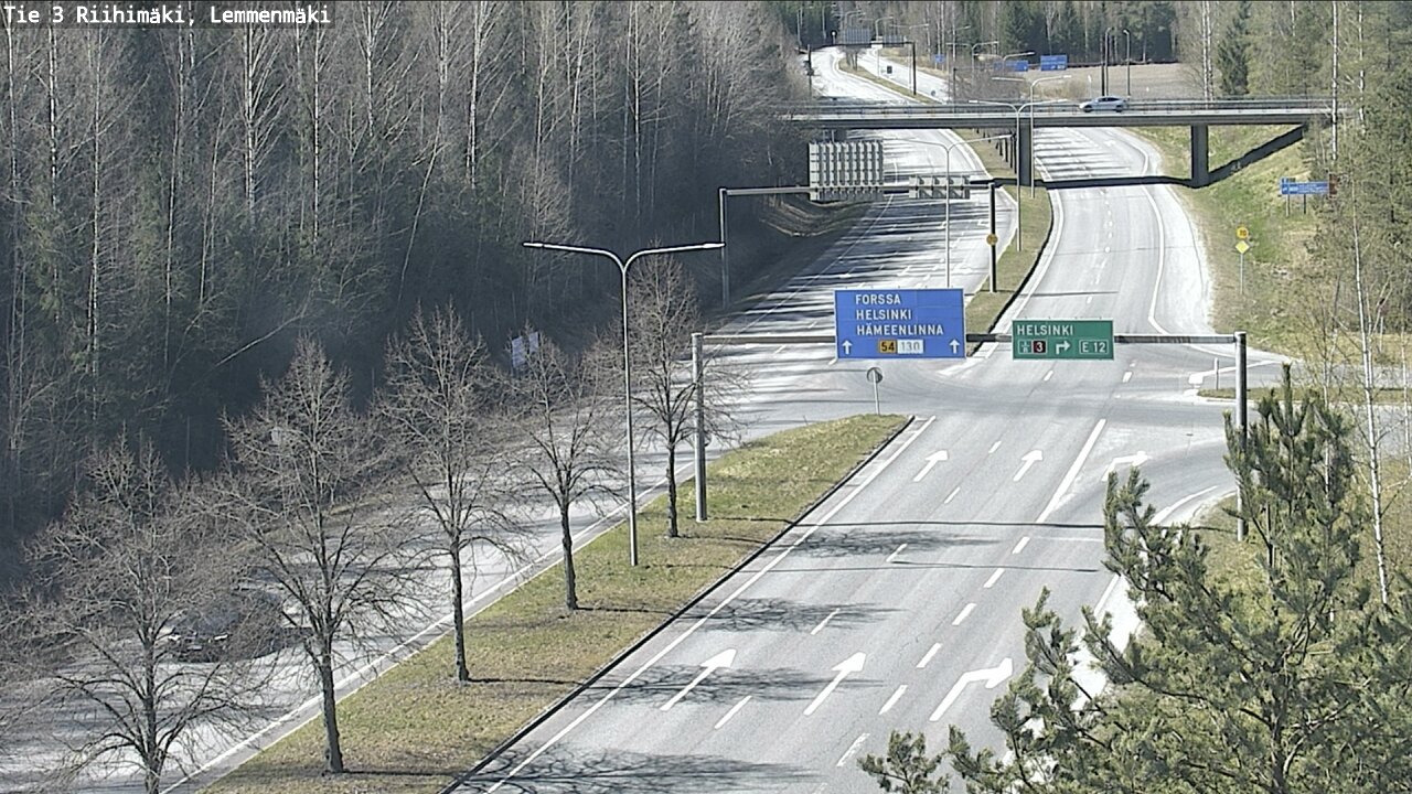 Weather Camera Image Road 3 Riihimäki, Lemmenmäki, Riihimäki, Kanta-Häme
