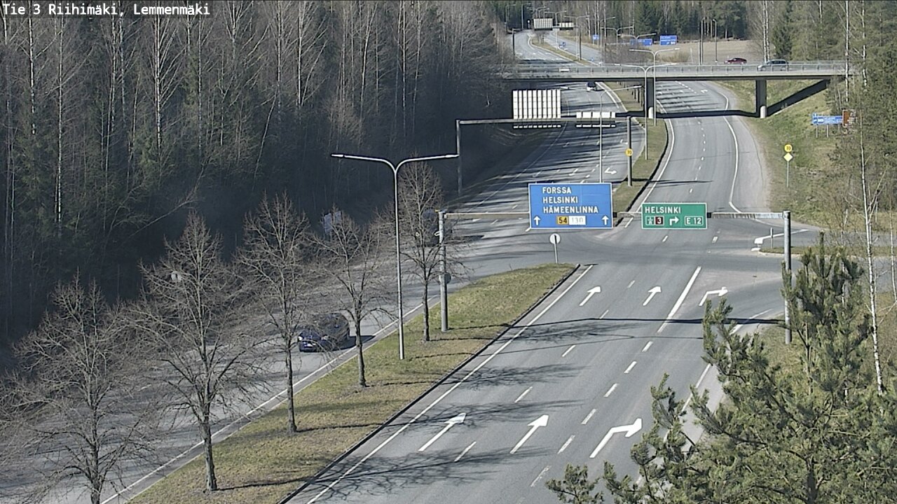 Weather Camera Image Road 3 Riihimäki, Lemmenmäki, Riihimäki, Kanta-Häme