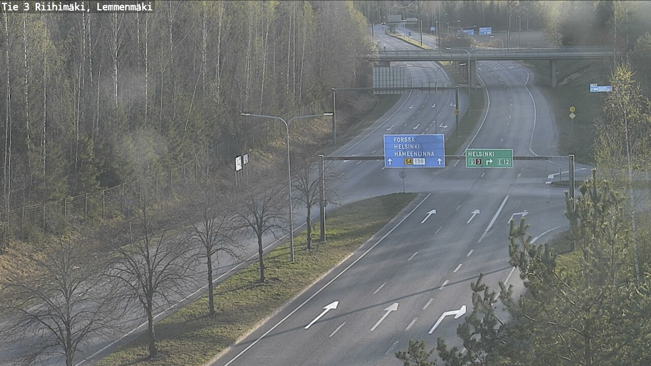 Weather Camera Image Road 3 Riihimäki, Lemmenmäki, Riihimäki, Kanta-Häme