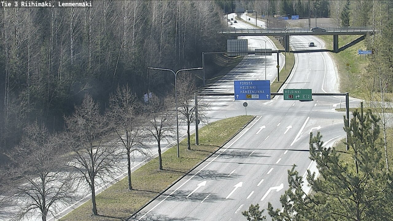 Weather Camera Image Road 3 Riihimäki, Lemmenmäki, Riihimäki, Kanta-Häme