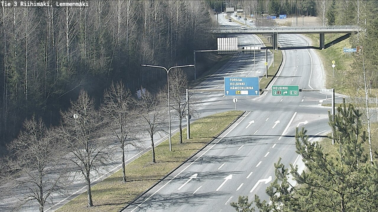 Weather Camera Image Road 3 Riihimäki, Lemmenmäki, Riihimäki, Kanta-Häme