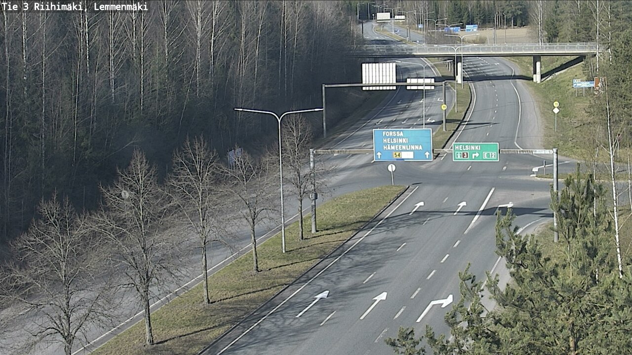 Weather Camera Image Road 3 Riihimäki, Lemmenmäki, Riihimäki, Kanta-Häme
