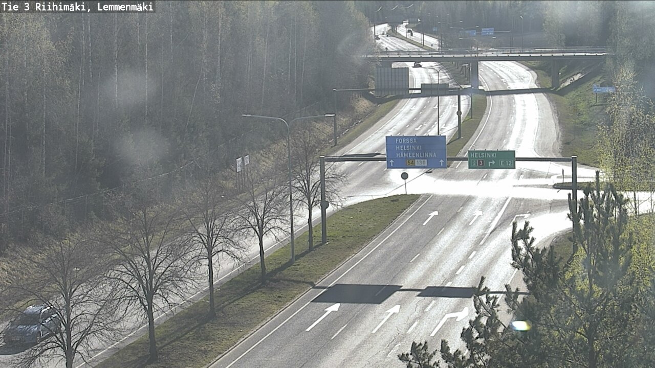 Weather Camera Image Road 3 Riihimäki, Lemmenmäki, Riihimäki, Kanta-Häme
