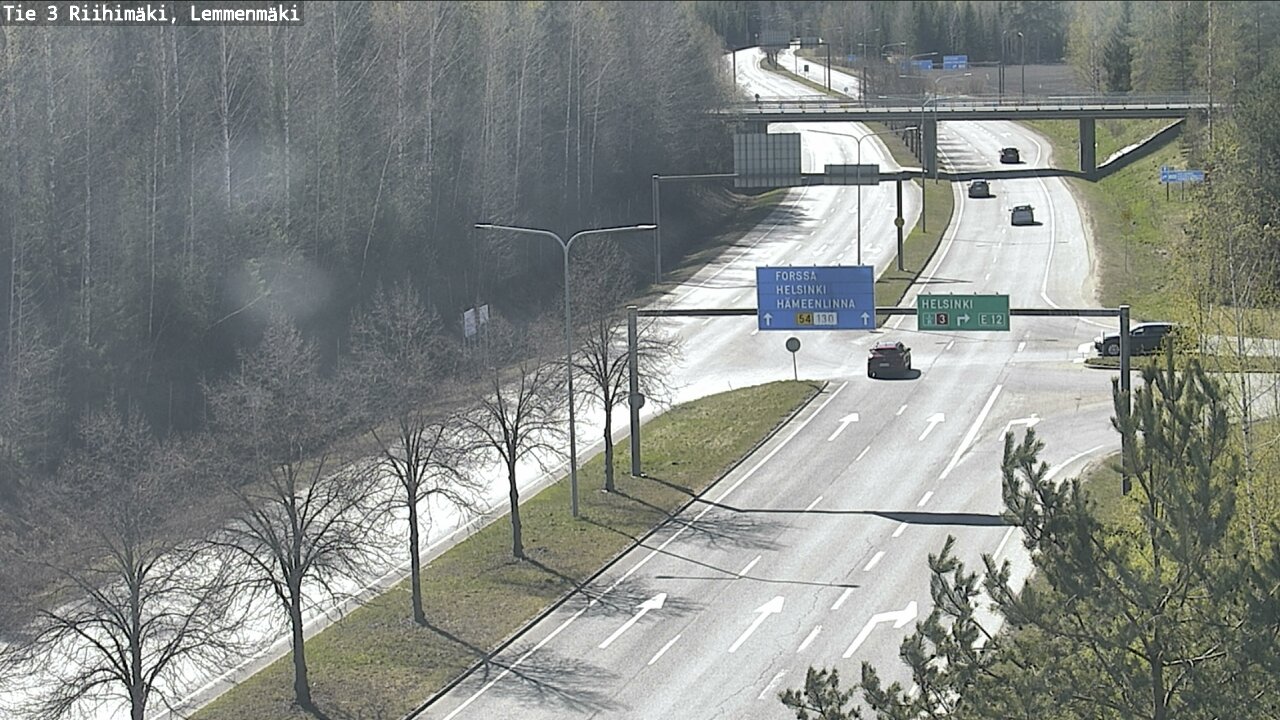 Weather Camera Image Road 3 Riihimäki, Lemmenmäki, Riihimäki, Kanta-Häme
