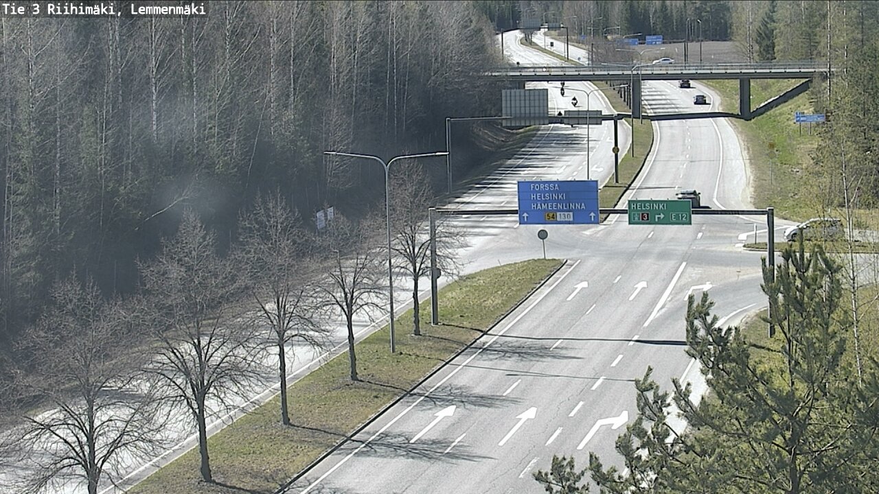 Weather Camera Image Road 3 Riihimäki, Lemmenmäki, Riihimäki, Kanta-Häme