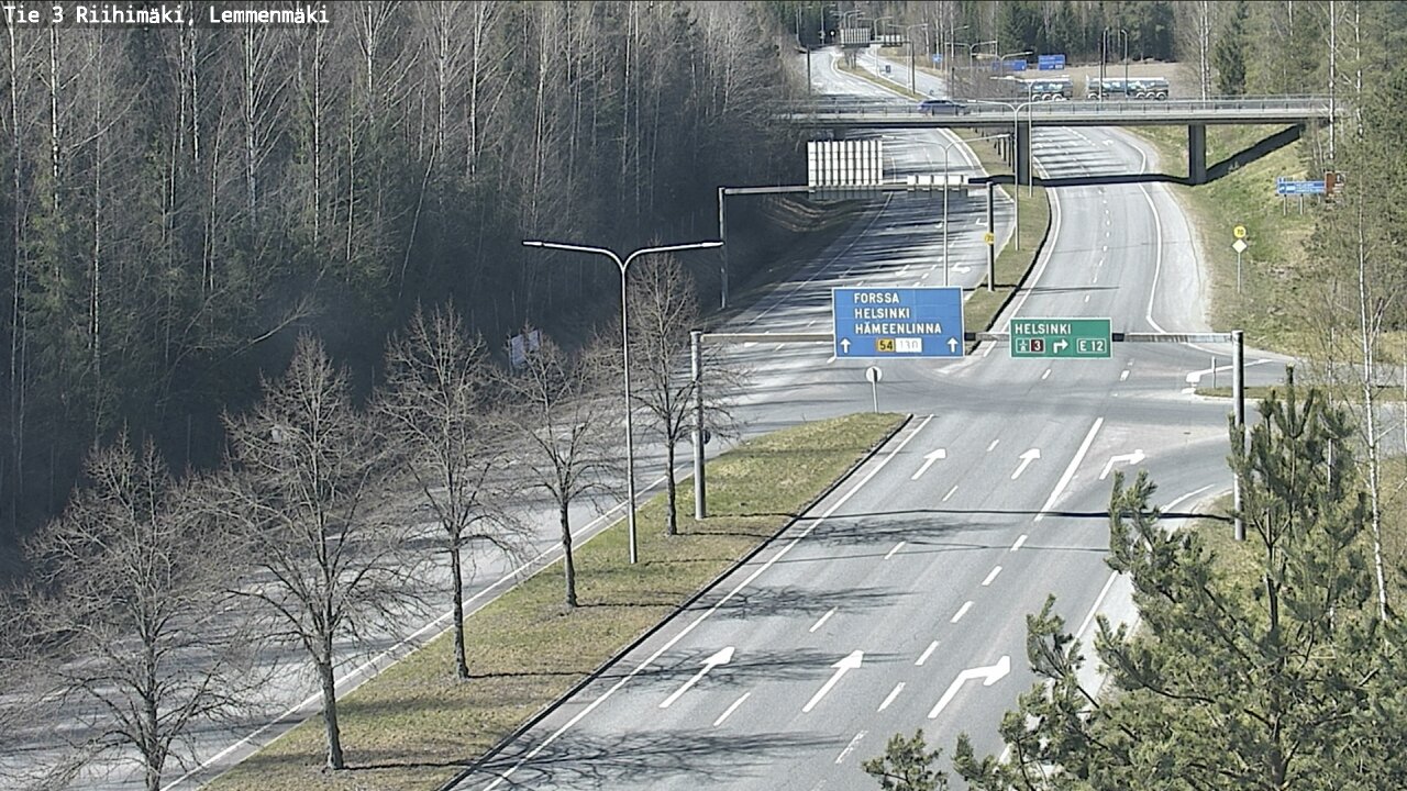 Weather Camera Image Road 3 Riihimäki, Lemmenmäki, Riihimäki, Kanta-Häme