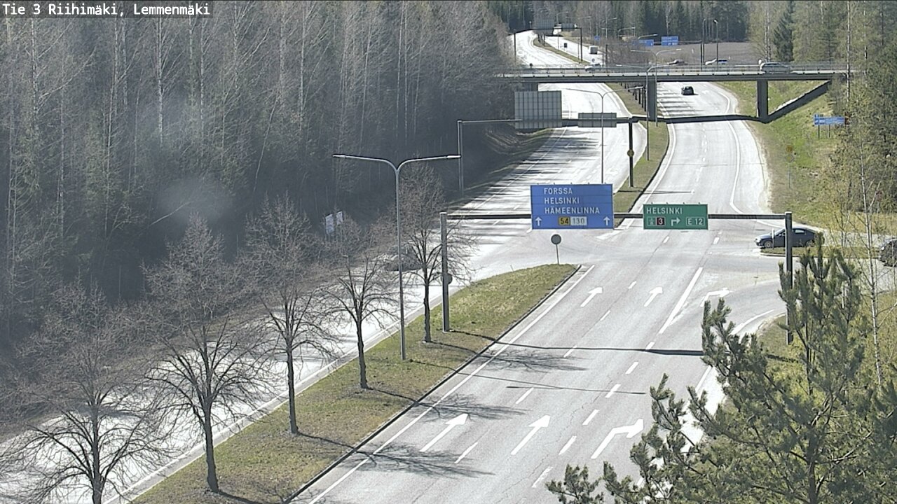 Weather Camera Image Road 3 Riihimäki, Lemmenmäki, Riihimäki, Kanta-Häme