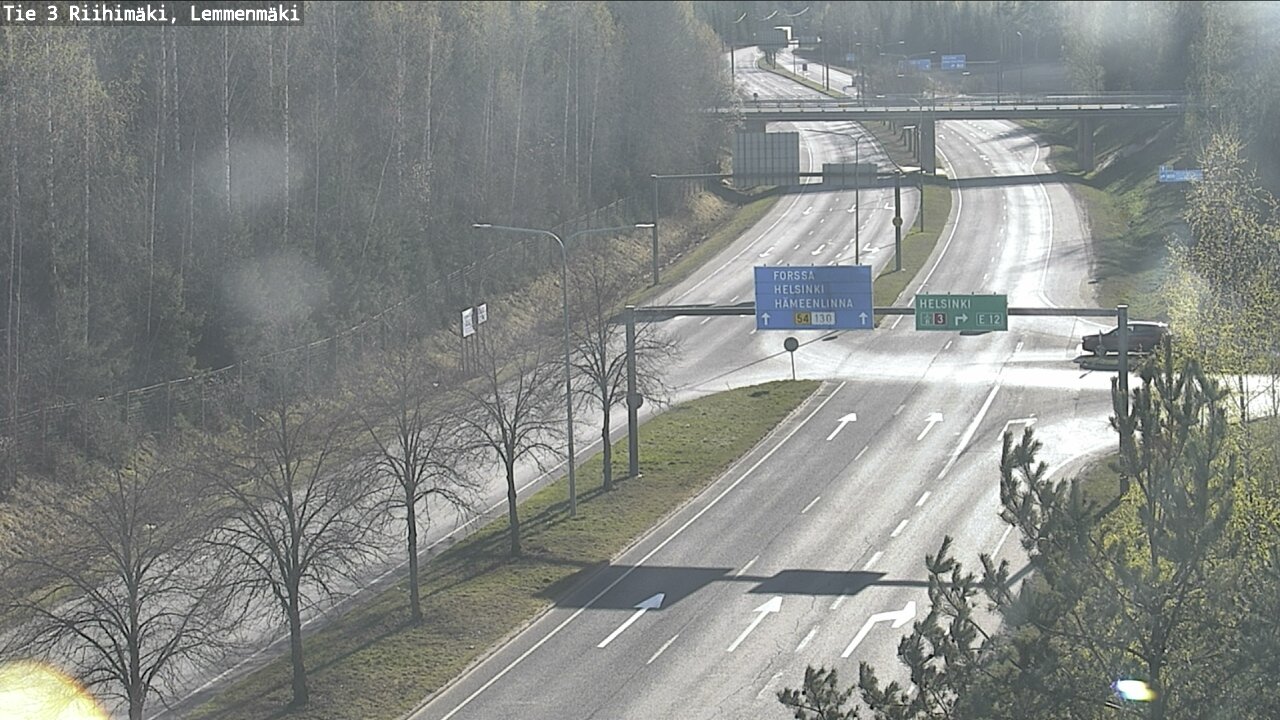 Weather Camera Image Road 3 Riihimäki, Lemmenmäki, Riihimäki, Kanta-Häme