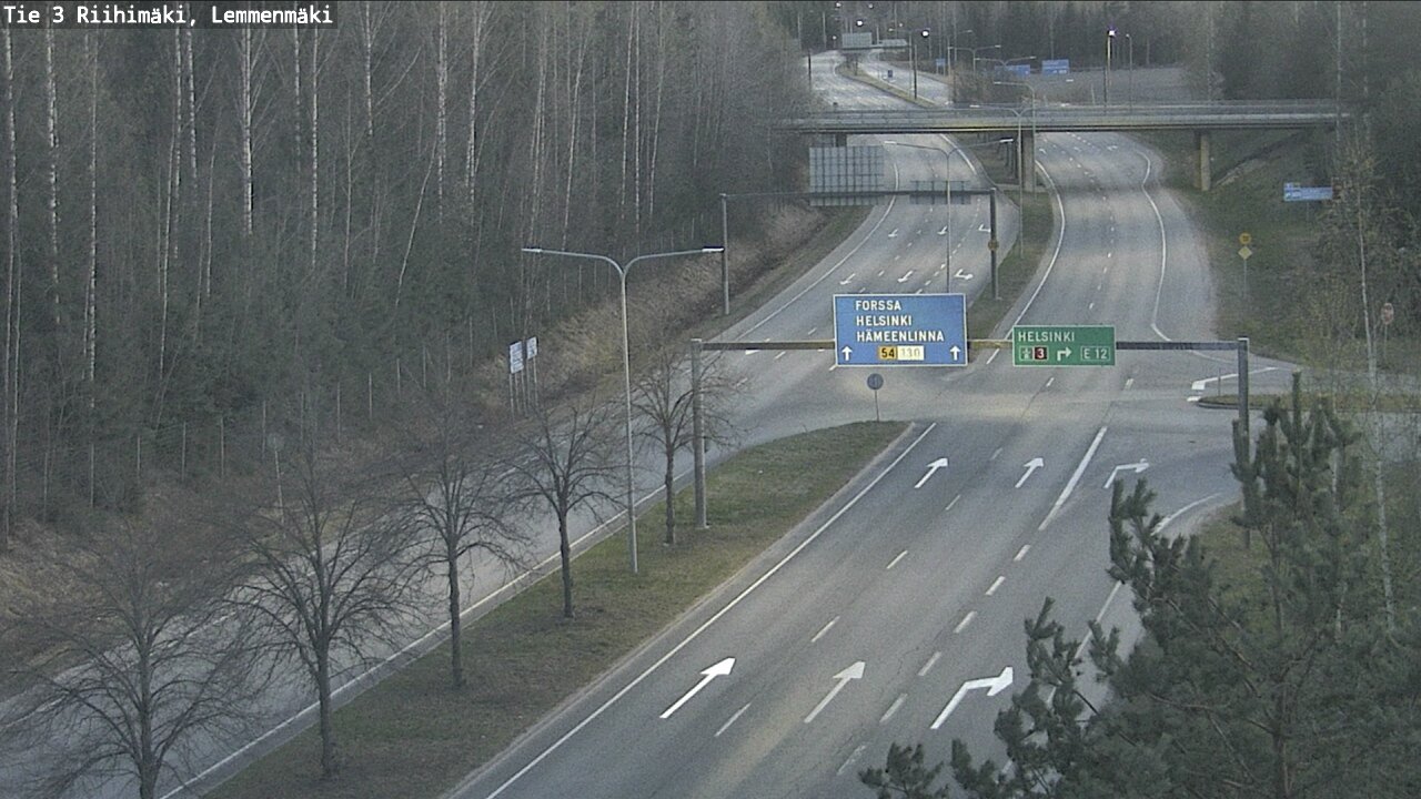 Weather Camera Image Road 3 Riihimäki, Lemmenmäki, Riihimäki, Kanta-Häme