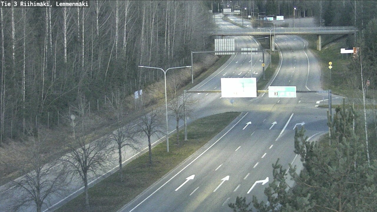 Weather Camera Image Road 3 Riihimäki, Lemmenmäki, Riihimäki, Kanta-Häme