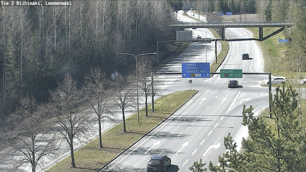 Weather Camera Image Road 3 Riihimäki, Lemmenmäki, Riihimäki, Kanta-Häme