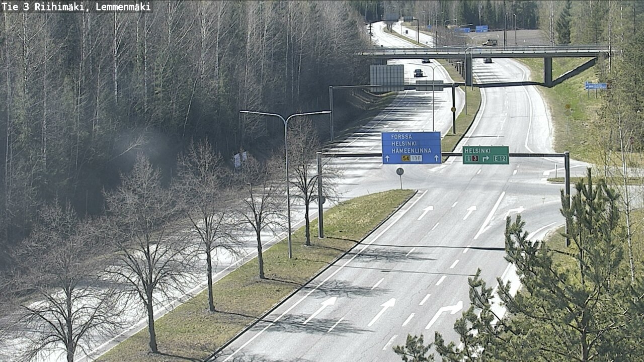 Weather Camera Image Road 3 Riihimäki, Lemmenmäki, Riihimäki, Kanta-Häme
