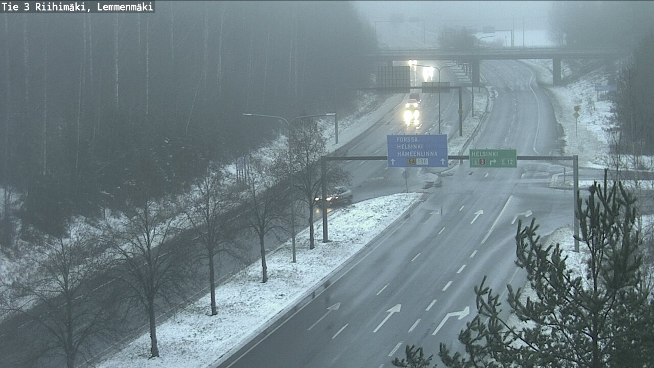 Weather Camera Image Road 3 Riihimäki, Lemmenmäki, Riihimäki, Kanta-Häme