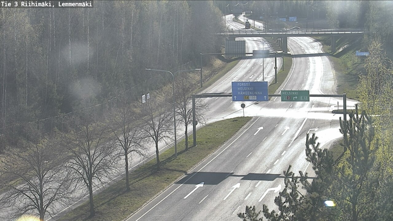 Weather Camera Image Road 3 Riihimäki, Lemmenmäki, Riihimäki, Kanta-Häme