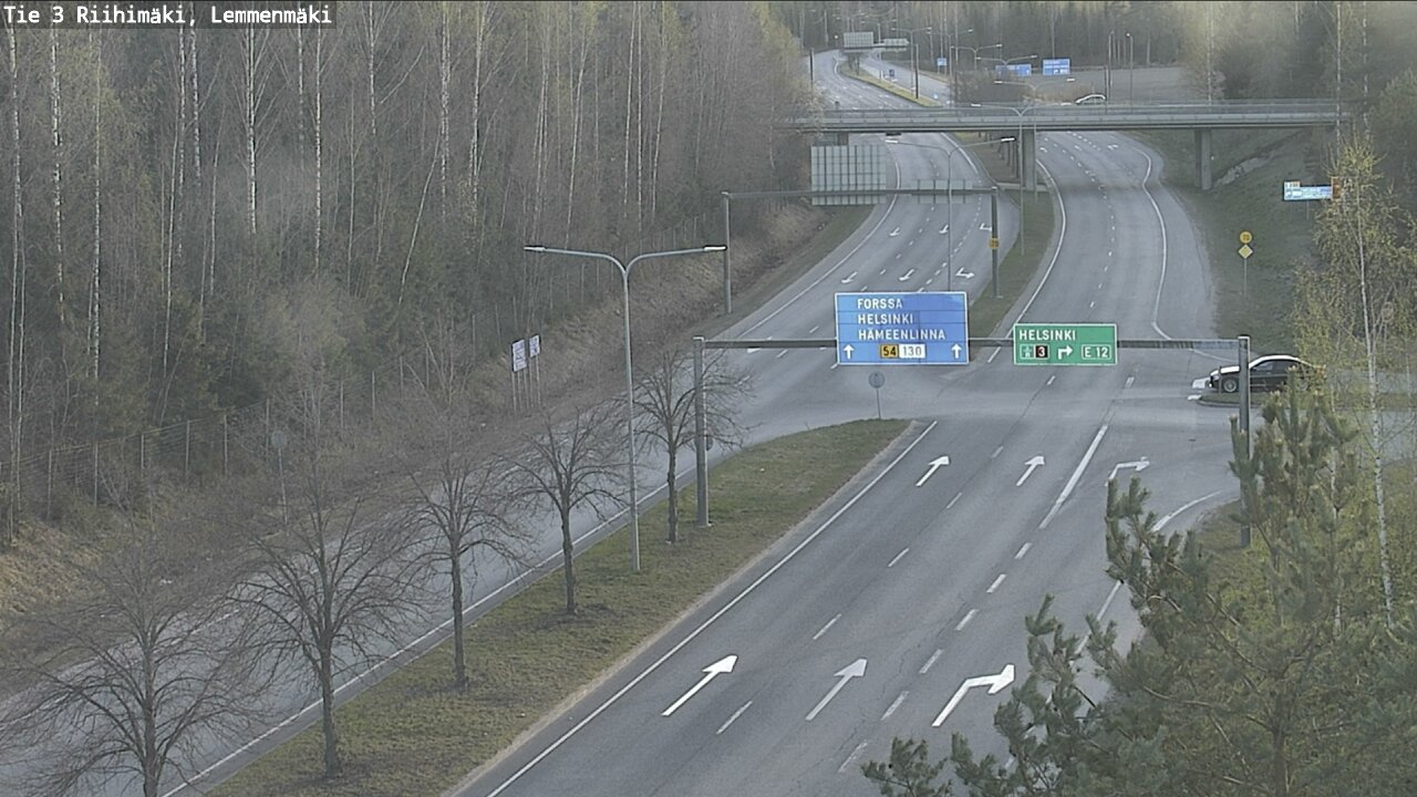Weather Camera Image Road 3 Riihimäki, Lemmenmäki, Riihimäki, Kanta-Häme