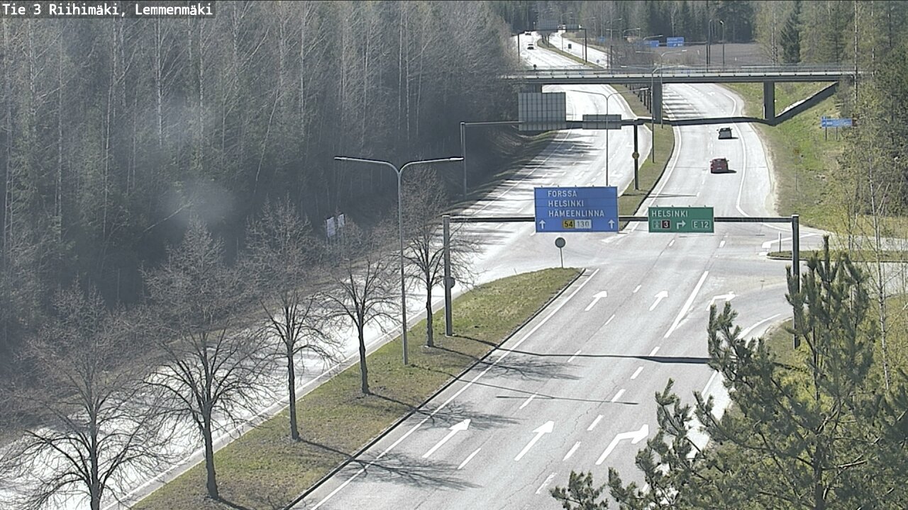 Weather Camera Image Road 3 Riihimäki, Lemmenmäki, Riihimäki, Kanta-Häme
