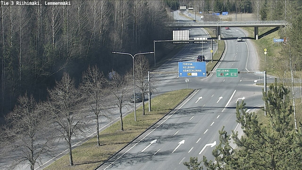 Weather Camera Image Road 3 Riihimäki, Lemmenmäki, Riihimäki, Kanta-Häme