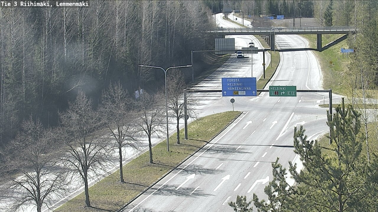 Weather Camera Image Road 3 Riihimäki, Lemmenmäki, Riihimäki, Kanta-Häme