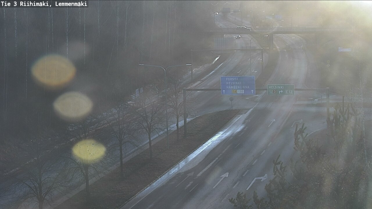 Weather Camera Image Road 3 Riihimäki, Lemmenmäki, Riihimäki, Kanta-Häme