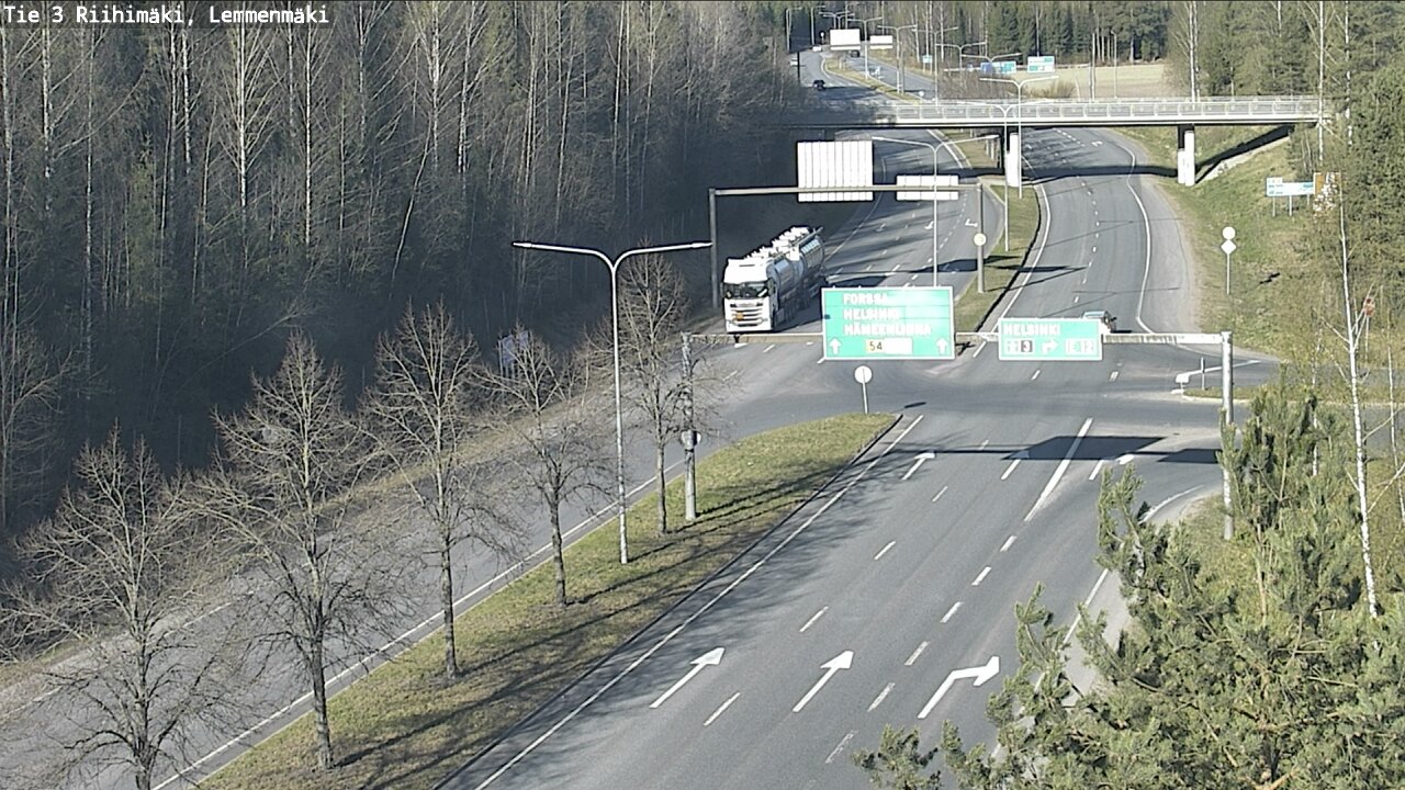 Weather Camera Image Road 3 Riihimäki, Lemmenmäki, Riihimäki, Kanta-Häme