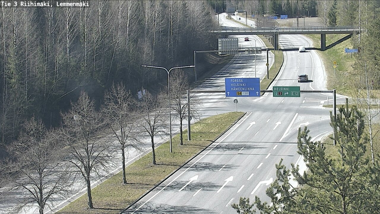 Weather Camera Image Road 3 Riihimäki, Lemmenmäki, Riihimäki, Kanta-Häme