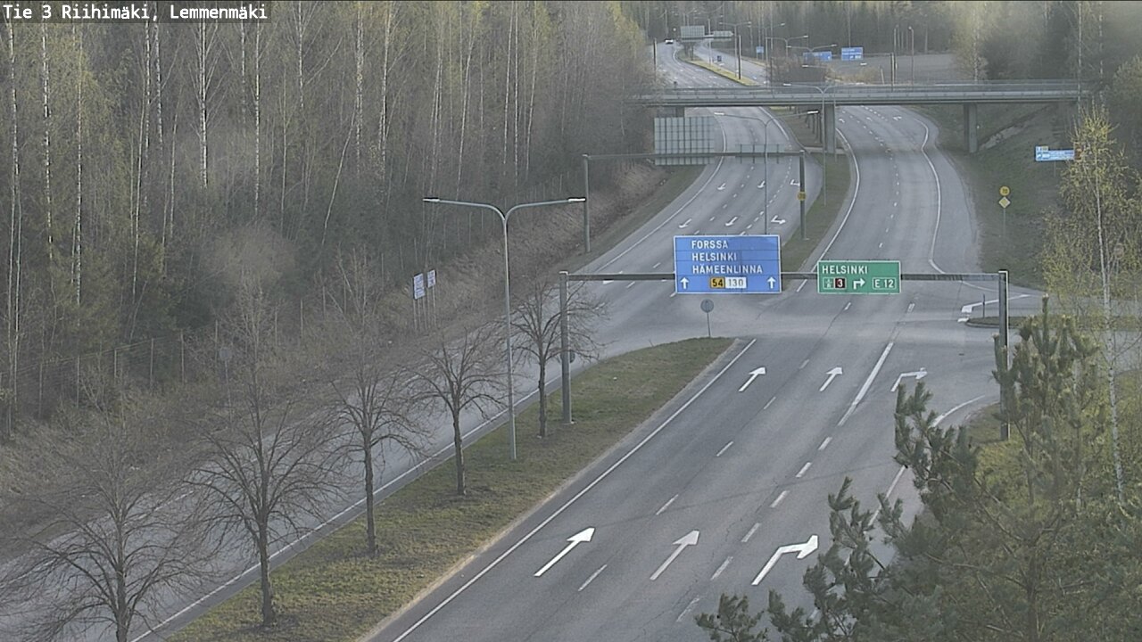 Weather Camera Image Road 3 Riihimäki, Lemmenmäki, Riihimäki, Kanta-Häme