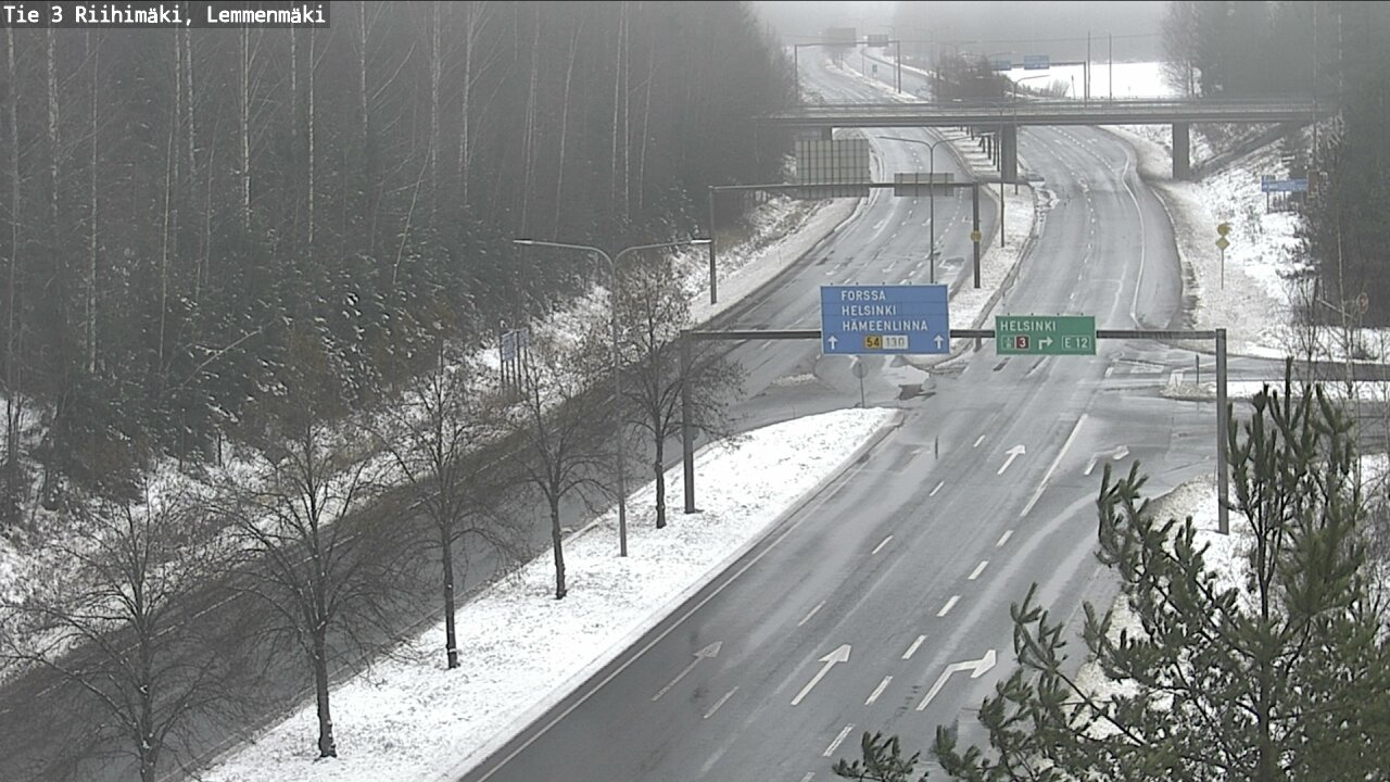 Weather Camera Image Road 3 Riihimäki, Lemmenmäki, Riihimäki, Kanta-Häme