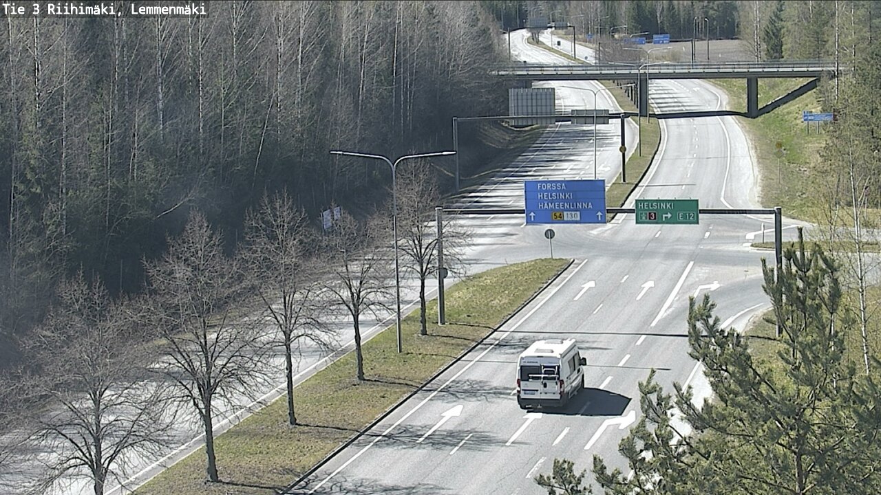 Weather Camera Image Road 3 Riihimäki, Lemmenmäki, Riihimäki, Kanta-Häme