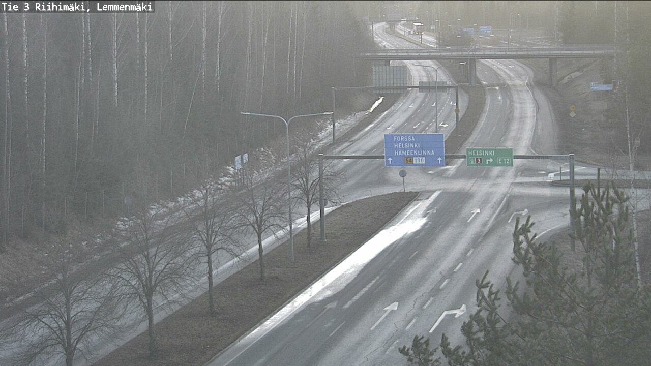 Weather Camera Image Road 3 Riihimäki, Lemmenmäki, Riihimäki, Kanta-Häme