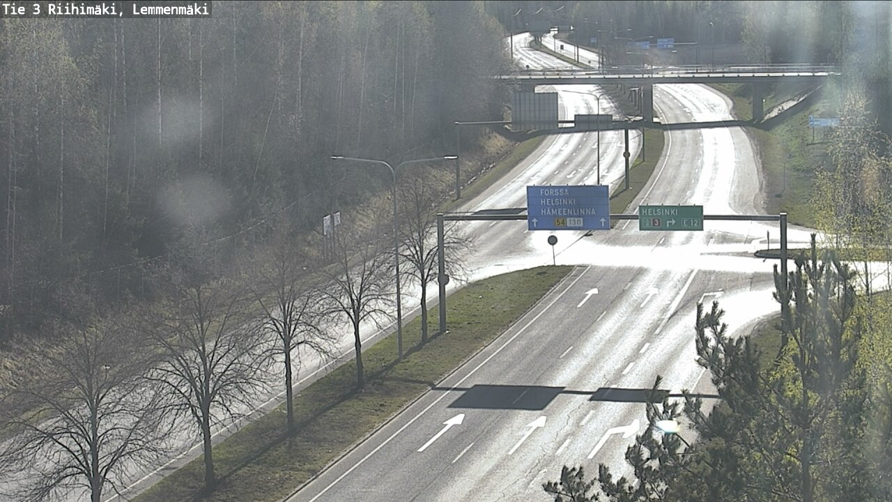 Weather Camera Image Road 3 Riihimäki, Lemmenmäki, Riihimäki, Kanta-Häme