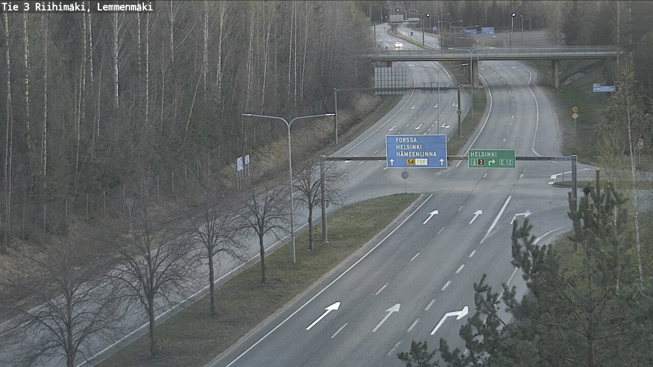 Weather Camera Image Road 3 Riihimäki, Lemmenmäki, Riihimäki, Kanta-Häme