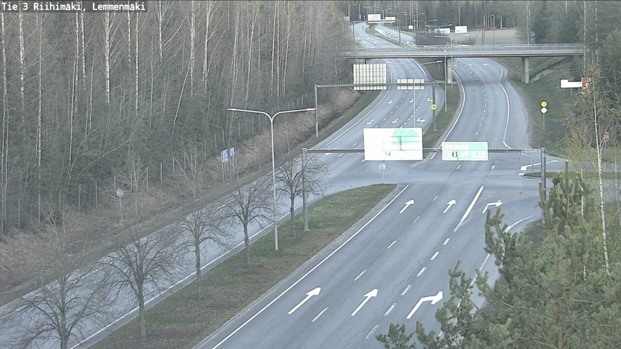 Weather Camera Image Road 3 Riihimäki, Lemmenmäki, Riihimäki, Kanta-Häme