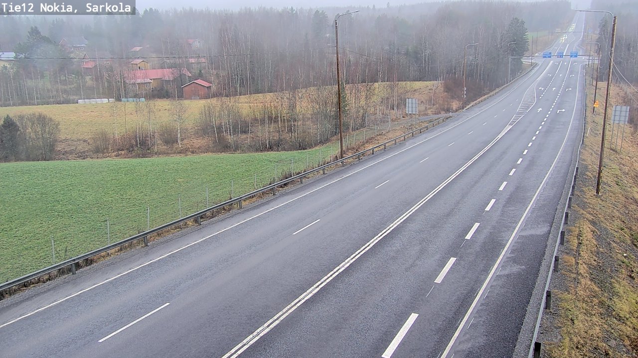 Weather Camera Image Road 12 Nokia, Sarkola, Nokia, Pirkanmaa