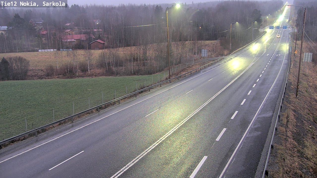 Weather Camera Image Road 12 Nokia, Sarkola, Nokia, Pirkanmaa