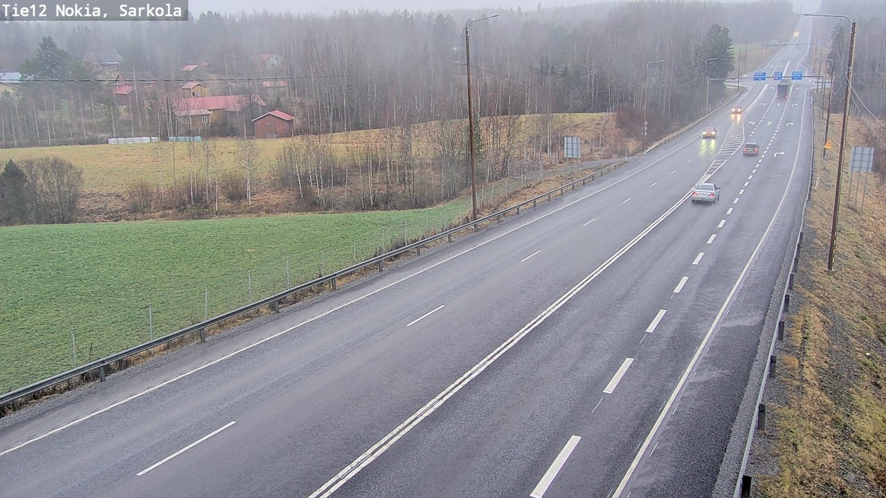 Weather Camera Image Road 12 Nokia, Sarkola, Nokia, Pirkanmaa