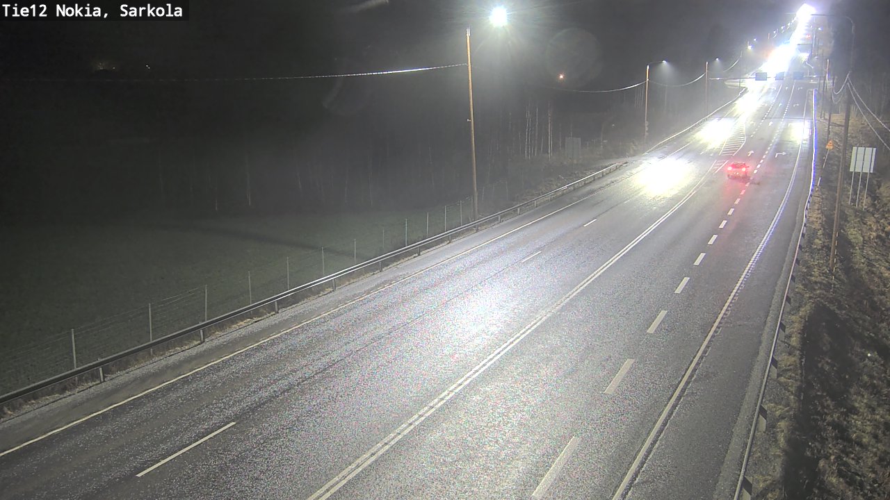 Weather Camera Image Road 12 Nokia, Sarkola, Nokia, Pirkanmaa