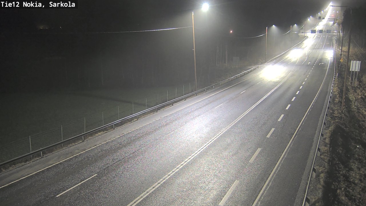 Weather Camera Image Road 12 Nokia, Sarkola, Nokia, Pirkanmaa