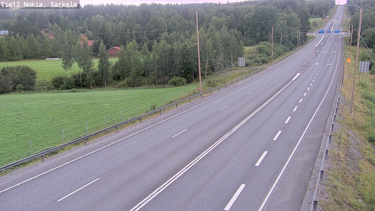 Weather Camera Image Road 12 Nokia, Sarkola, Nokia, Pirkanmaa
