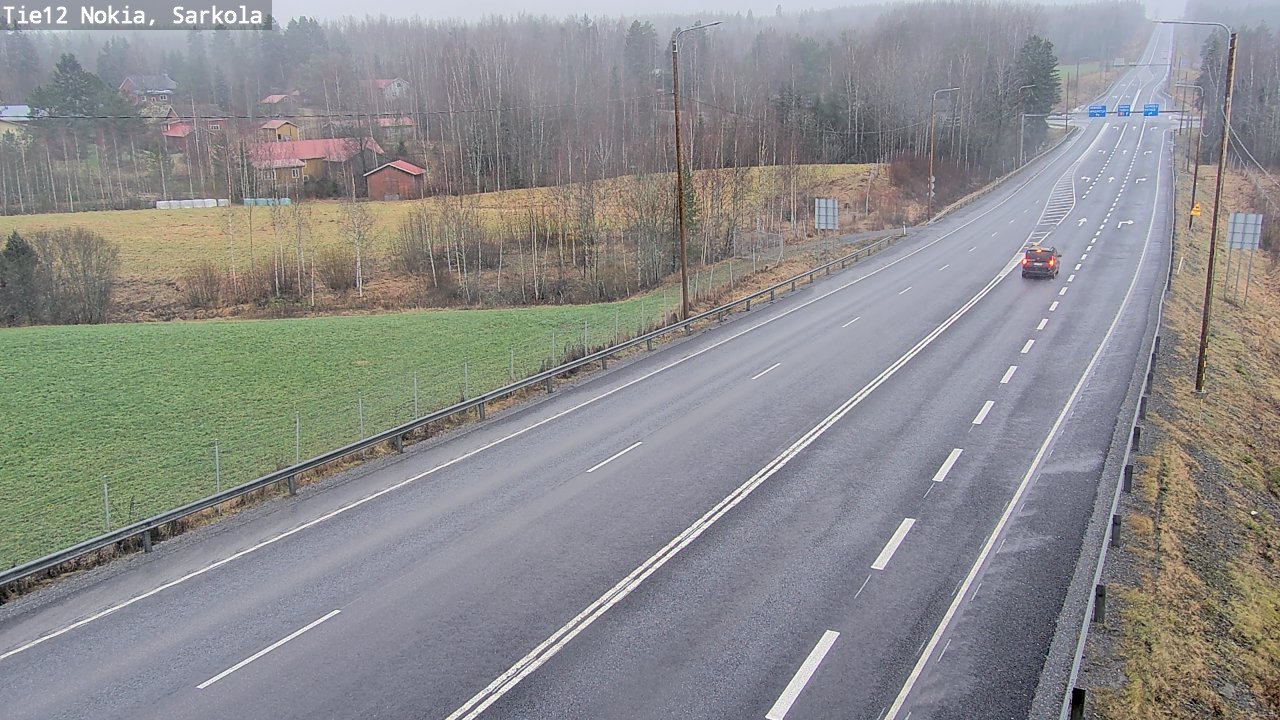 Weather Camera Image Road 12 Nokia, Sarkola, Nokia, Pirkanmaa