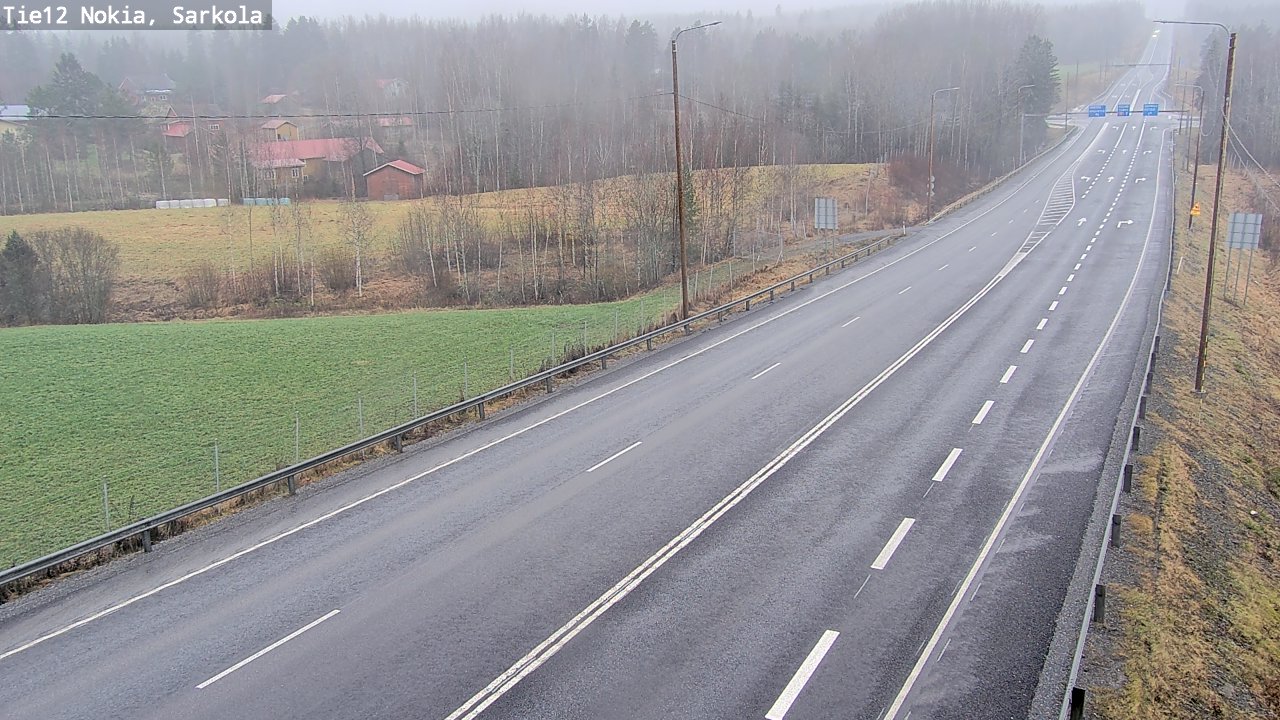 Weather Camera Image Road 12 Nokia, Sarkola, Nokia, Pirkanmaa