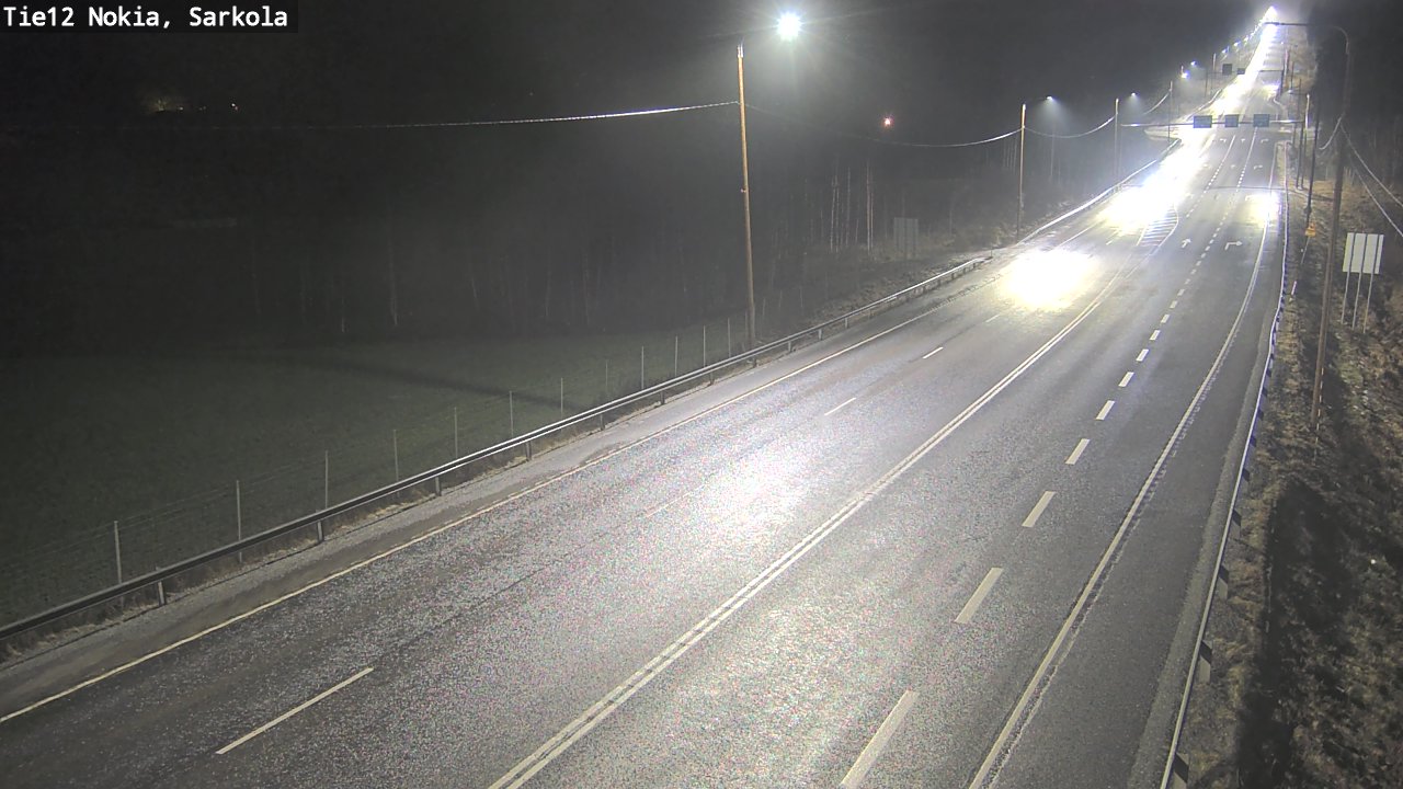 Weather Camera Image Road 12 Nokia, Sarkola, Nokia, Pirkanmaa