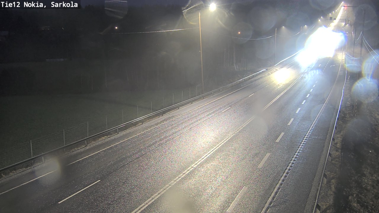 Weather Camera Image Road 12 Nokia, Sarkola, Nokia, Pirkanmaa