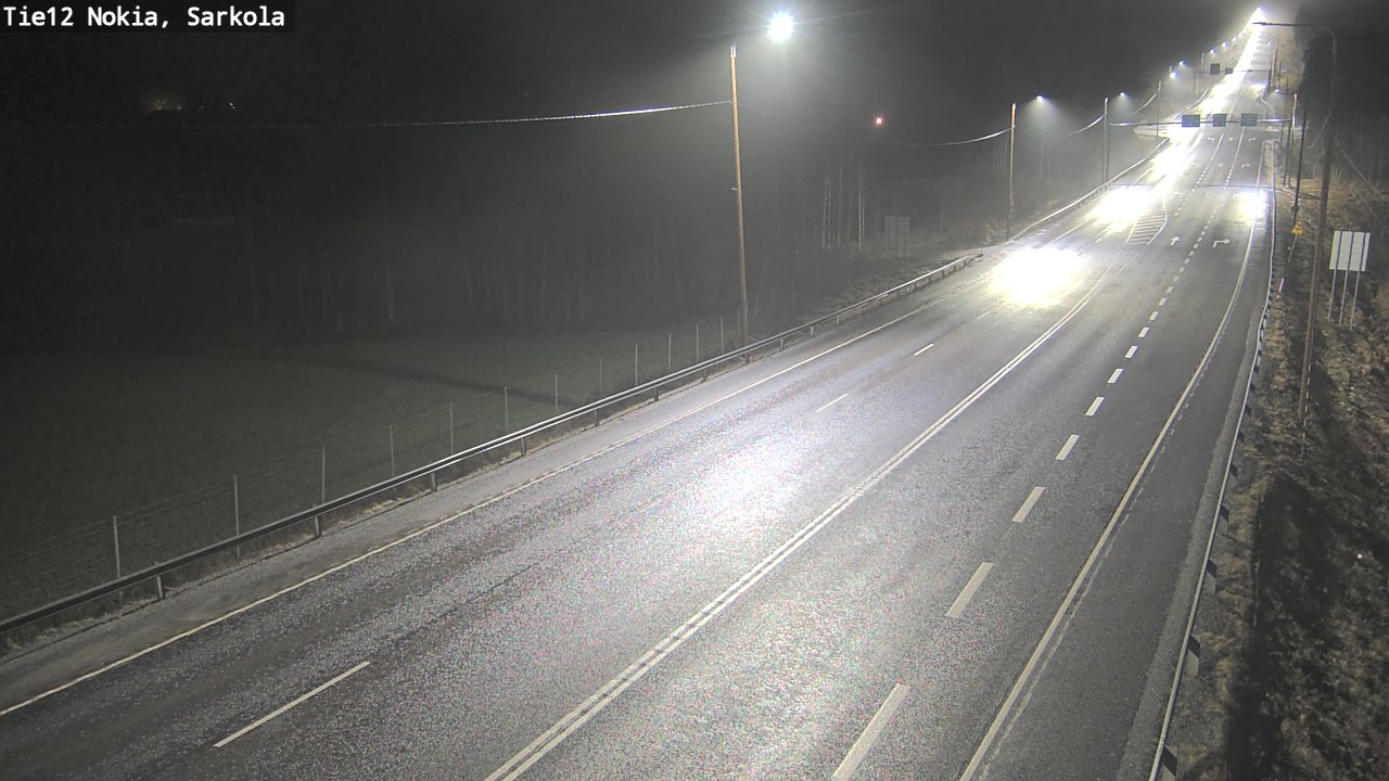 Weather Camera Image Road 12 Nokia, Sarkola, Nokia, Pirkanmaa