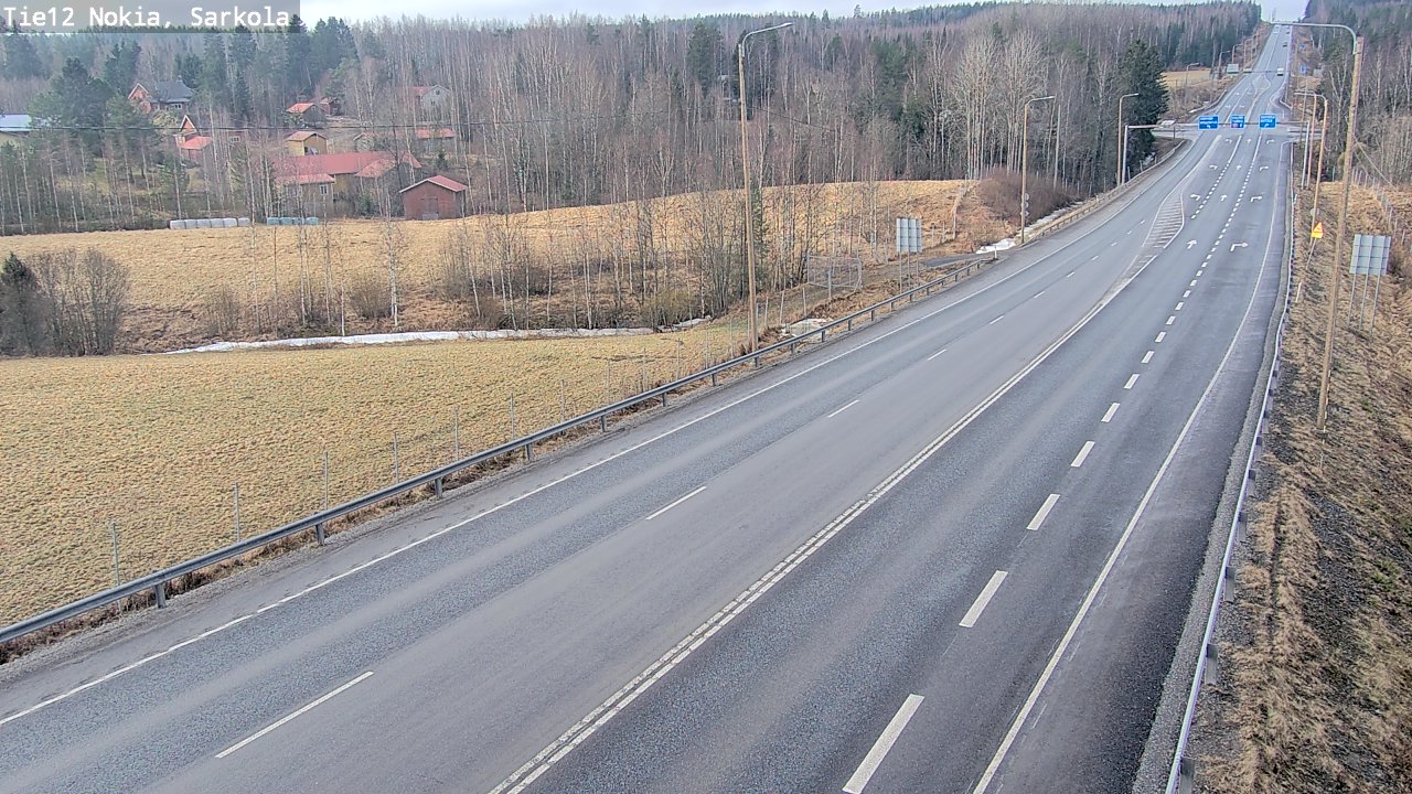 Weather Camera Image Väg 12 Nokia, Sarkola, Nokia, Pirkanmaa