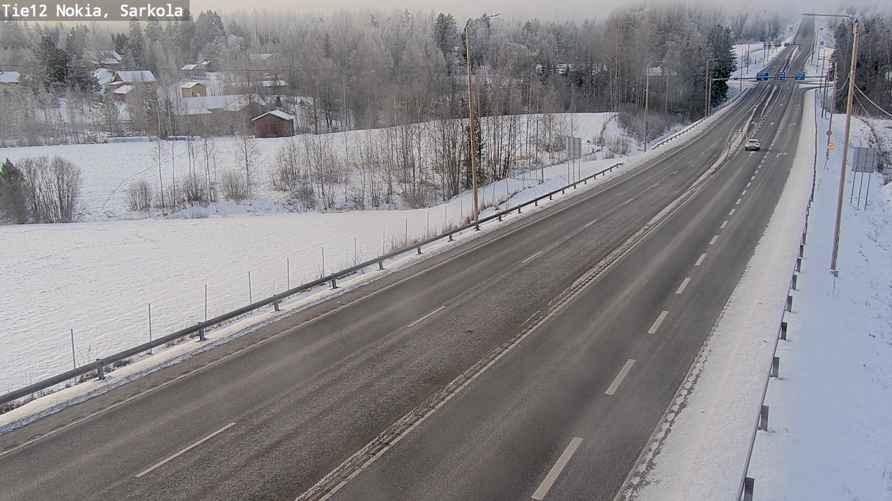 Weather Camera Image Road 12 Nokia, Sarkola, Nokia, Pirkanmaa