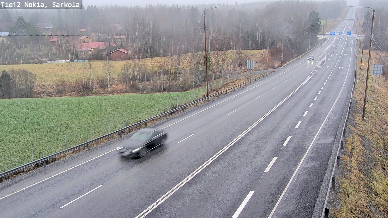 Weather Camera Image Road 12 Nokia, Sarkola, Nokia, Pirkanmaa