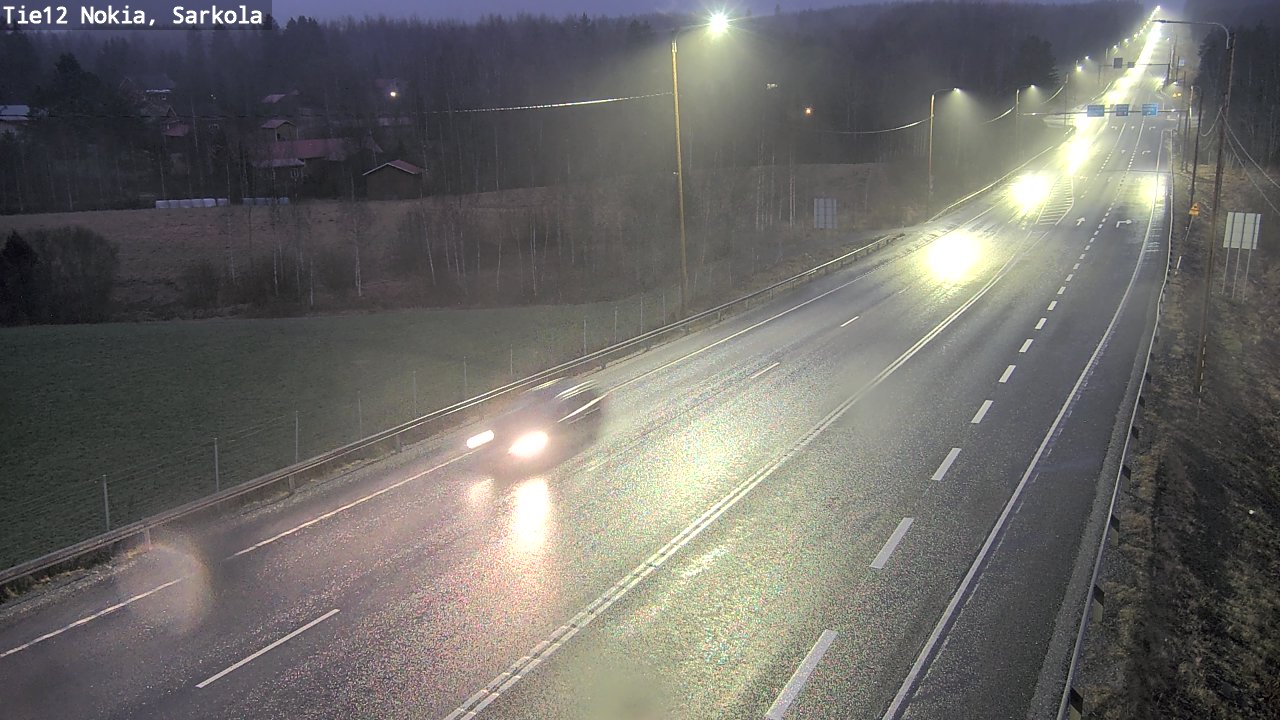 Weather Camera Image Road 12 Nokia, Sarkola, Nokia, Pirkanmaa