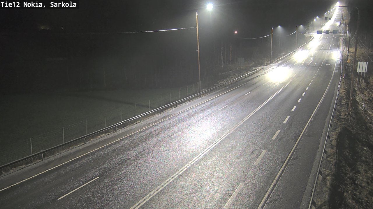 Weather Camera Image Road 12 Nokia, Sarkola, Nokia, Pirkanmaa