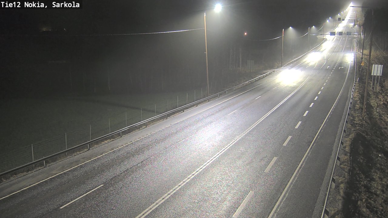 Weather Camera Image Road 12 Nokia, Sarkola, Nokia, Pirkanmaa